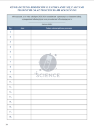 Teczka wychowawcy na rok szkolny 2023/2024