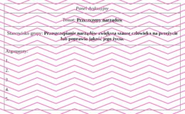 Zaburzenia układu odpornościowego - panel dyskusyjny / debata szkolna. Biologia klasa 7.