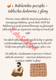 🧮 Historia tabliczki mnożenia – gazetka szkolna / plakat edukacyjny