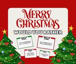 CHRISTMAS Would You Rather? – ESL Speaking Cards | 40+ pytań na mówienie, dyskusję i last-minute lekcje (A2–B1+)