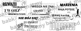 Materiały na gazetkę klasową - hasła motywujące i WAKACJOODLICZACZ!