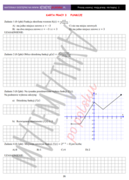 Karta pracy - funkcje - poziom podstawowy