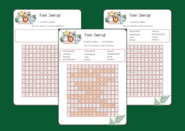 DZIEŃ ZWIERZĄT – wykreślanka - ćwiczenia redakcyjne - ortografia - biblioteka