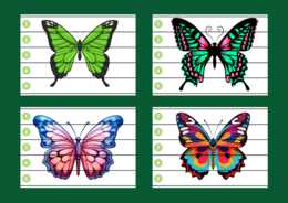 DZIEŃ MOTYLA – puzzle – WIOSNA - biblioteka – świetlica – przedszkole – 12 wersji