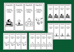 POWRÓT DO SZKOŁY – szkoła – zakładki do książek – zakładka – wersja 1