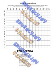 Gra Kierunki geograficzne dla klasy 4
