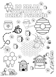 DZIEŃ PSZCZOŁY - KOLOROWANKA XXL