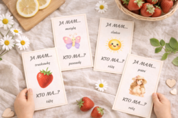 Karty „Ja mam… kto ma…?” – róże, jagody i lato