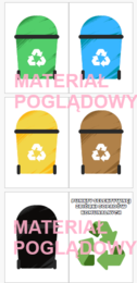 edukacja ekologiczna - segregacja śmieci (plansze + zadanie)