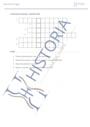 Karta pracy - Starożytny Egipt