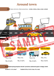 Stars and Heroes 2 Unit 3 Around town - karty pracy