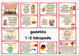Gazetka - Uroczystość Wszystkich Świętych oraz Zaduszki - 1 i 2 listopada