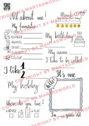 "All About Me" – twórcza karta pracy na Twoje lekcje!