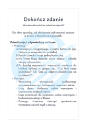 TUS Karty Niedokończonych Zdań: Kreatywny materiał edukacyjny do pracy nad umiejętnościami społecznymi