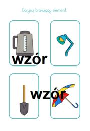 Ćwiczenia myślenia, percepcji wzrokowej i percepcji słuchowej