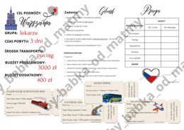 Wakacyjny budżet - projekt