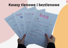 Kwasy tlenowe i beztlenowe - notatka do nauki