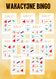WAKACYJNE BINGO