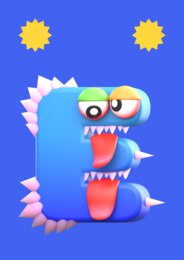 Girlanda „WAKACJE” – kolorowe literki z uroczymi potworkami!