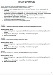 Zadania maturalne z j.polskiego - Tematy wypracowań