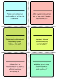 Średniowiecze – karty do gry