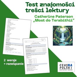 "Most do Terabithii" - test znajomości lektury