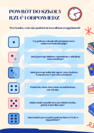 Powrót do szkoły - Rzuć i Odpowiedz: Gra Integracyjna dla Uczniów