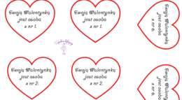 Walentynki - serduszka, znajdź swoją parę