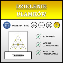 Trimino - Dzielenie ułamków | matematyka