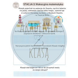 5 STACJI ZADANIOWYCH dla kl.2 – WAKACYJNA PRZYGODA Z KLASYKIEM