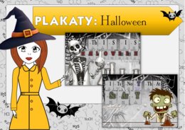 Chemia. Plakat. Szkolna gazetka ścienna. Halloween.