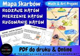 Projekt matematyczny Mapa Skarbów - Kąty (rodzaje, mierzenie, rysowanie)- Math and Art Projekt