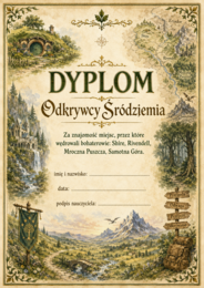 Hobbit dyplomy / certyfikaty kolorowe