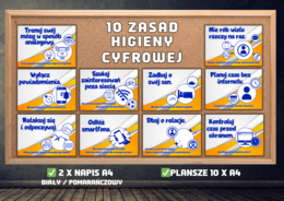 Gazetka szkolna - 10 ZASAD HIGIENY CYFROWEJ