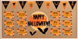 Gazetka anglojęzyczna na Halloween