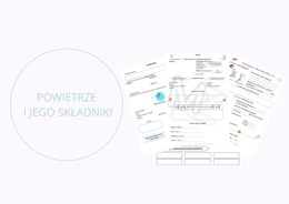 Powietrze i jego składniki - 4 karty notatek