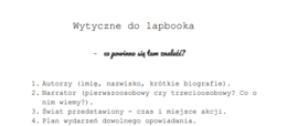 Wytyczne do lapbooka - Mikołajek