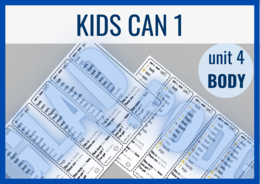 Kids Can 1 unit 4 BODY – zakładki do książki