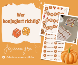 Gra planszowa "Wer konjugiert richtig?" - odmiana czasowników w j. niemieckim