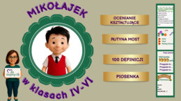 Mikołajek - prezentacja+ karty pracy+ piosenka + filmy AI