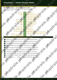 KARTA PRACY "POLSKA ZŁOTEGO WIEKU" + KRZYŻÓWKA + KLUCZ ODPOWIEDZI