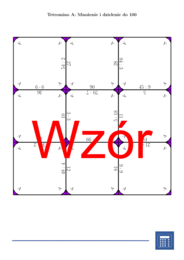 Tetromino - Mnożenie i dzielenie do 100 | matematyka