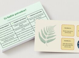 Makieta ekosystemu - lasu, łąki, jeziora