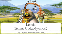 Klasa 5 - Cudzożywność - prezentacja