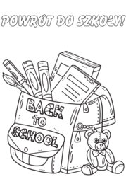 Powrót do szkoły- zestaw kolorowanek