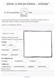 Dzień Ziemi-opowiadanie plus zadania