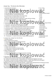 Karta pracy - czytanka "The Secret Life of Microbes" B2 + ćw. Present Perfect v. Past Simple