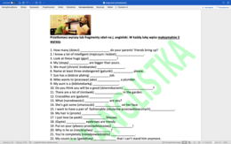 Egzamin Ósmoklasisty - język angielski - mega powtórka - tłumaczenie fragmentów aż 200 zdań+ klucz