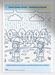 Karta pracy „Mój deszczowy dzień”