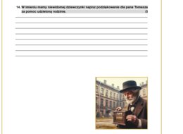 Katarynka - czytanie ze zrozumieniem, zaproszenie, podziękowanie